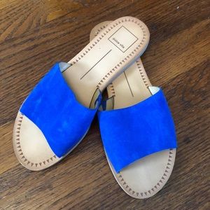 Blue Leather and Suede Dolce Vita Sandal. NWOT